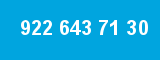 922 643 71 30 922 643 71 30